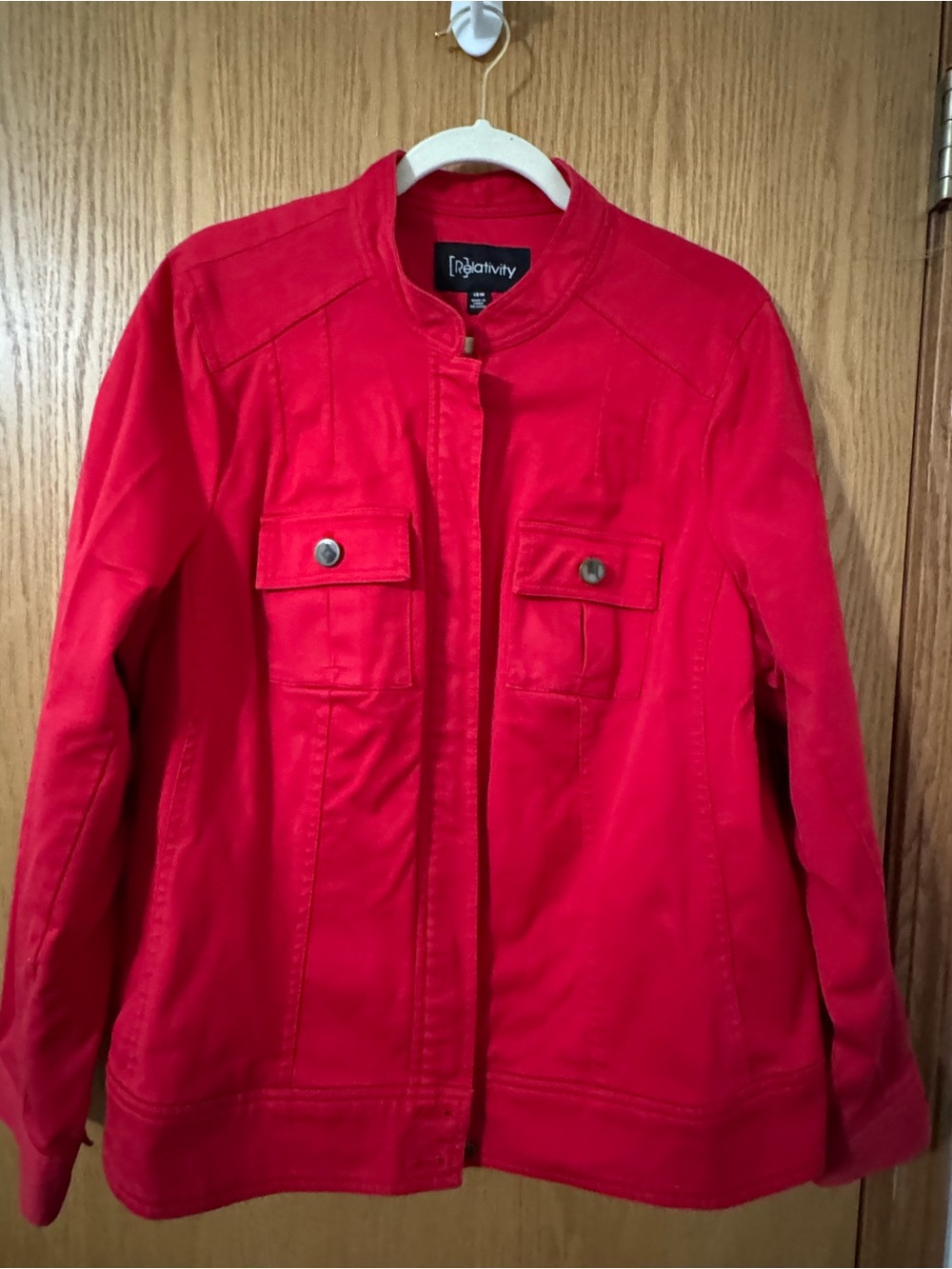 Relativity Women’s Red Utility Jacket